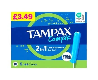 Tampax Compak Super 6 x 18s