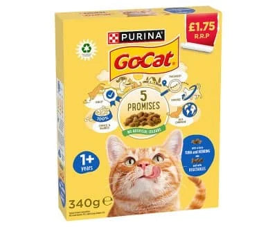 Go Cat Dry Food with Tuna & Veg 6 x 340g