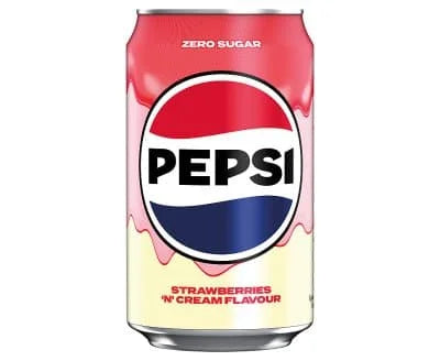 Pepsi Strawberry & Cream Soda 24 x 330ml