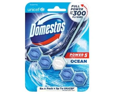 Domestos Power 5 Rimblock Ocean 9 x 50g