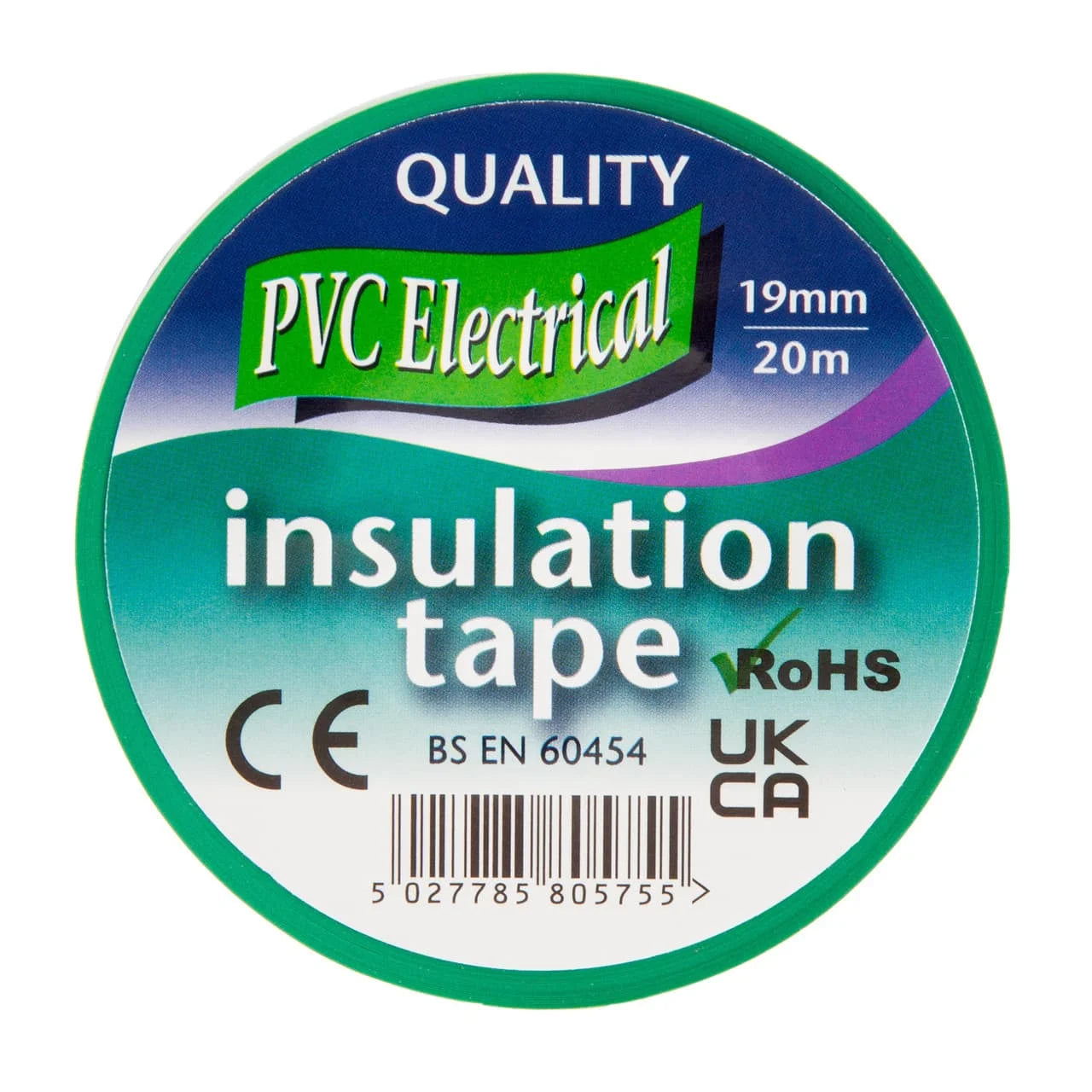 Ultratape PVC Insulation Tape Green 19mmx20m 19mmx20