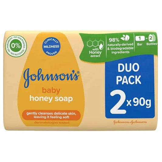Johnsons Baby Soap Honey 12 x 2x90g
