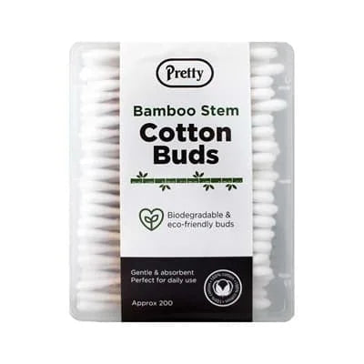 Pretty Cotton Buds Bamboo Stem (Square Box) 12 x 200s