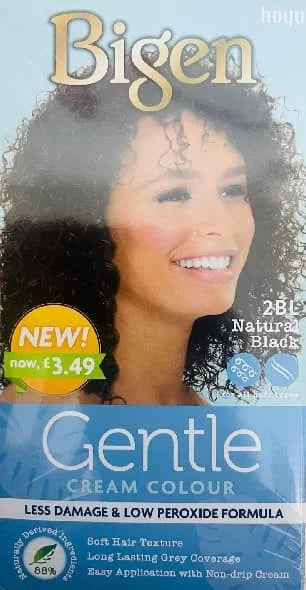 Bigen Gentle Hair Colour- Natural Black 2BL 3 x 1s