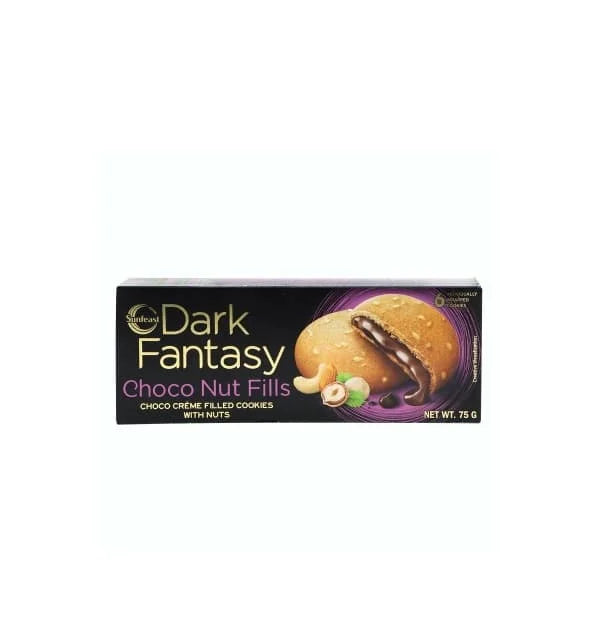 Sunfeast DF Choco Nut Fills Biscuitsp 12 x 75g