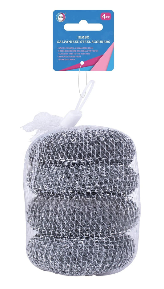 DID Jumbo S/Steel Scourers 4 x 1s