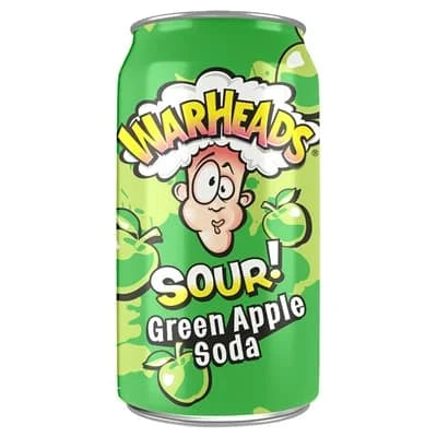 Warheads Sour Green Apple Soda 12 x 330ml