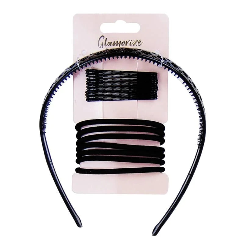 OTL Glamorize Black Hair Accessories 20s