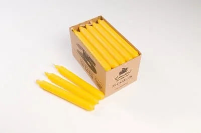 Essentials Candles Yellow 25s