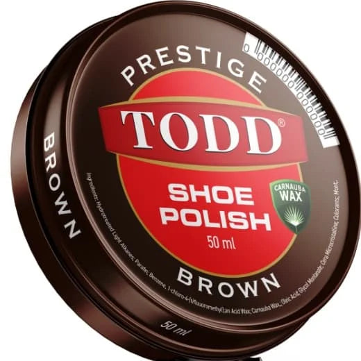 Todd Shoe Polish Brown 12 x 50ml
