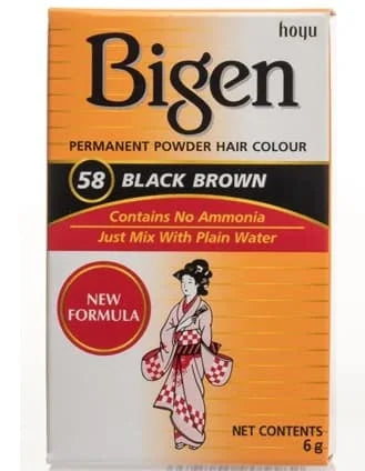 Bigen Black Brown 58 10 x 1s