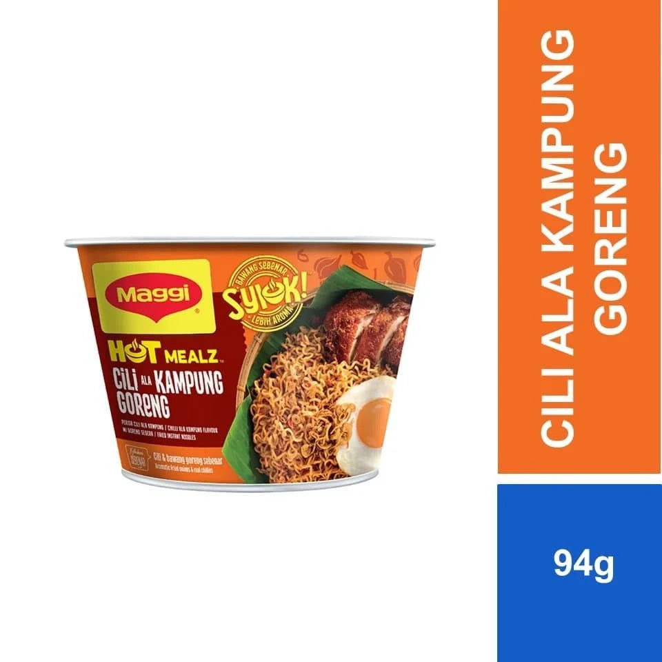 Maggi Cili Kampung Bowl (Spicy Chilli) 12 x 94g