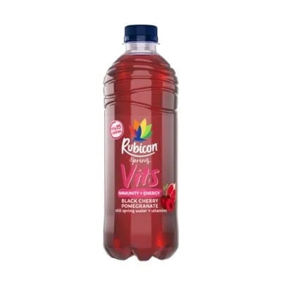 Rubicon Still Vitamin Water - Black Cherry/Pomegra 12 x 500ml