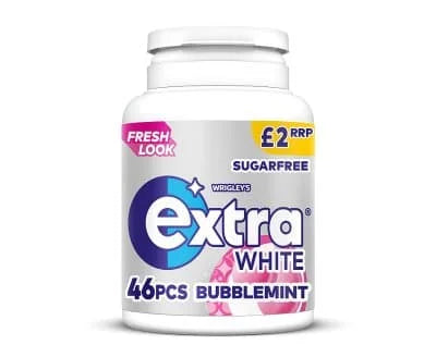 Wrigleys Extra Bubblemint S/F Btl (46's) 6 x 64g