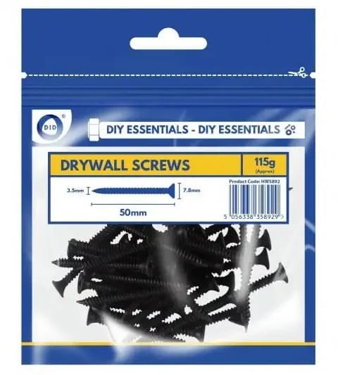 DID 50mm Drywall Screws 115g