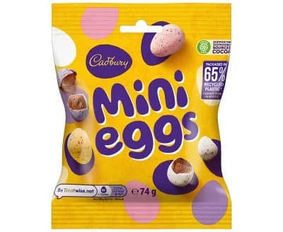 Cadbury's Mini Eggs Pouches 24 x 74g