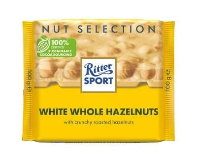 Ritter White Whole Hazelnut 100g