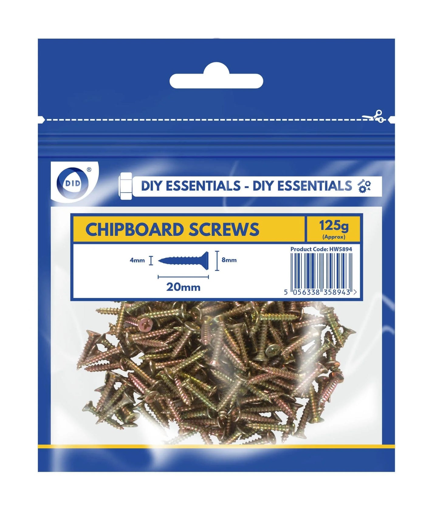 Dina Chipboard Screw (20mm) 125g