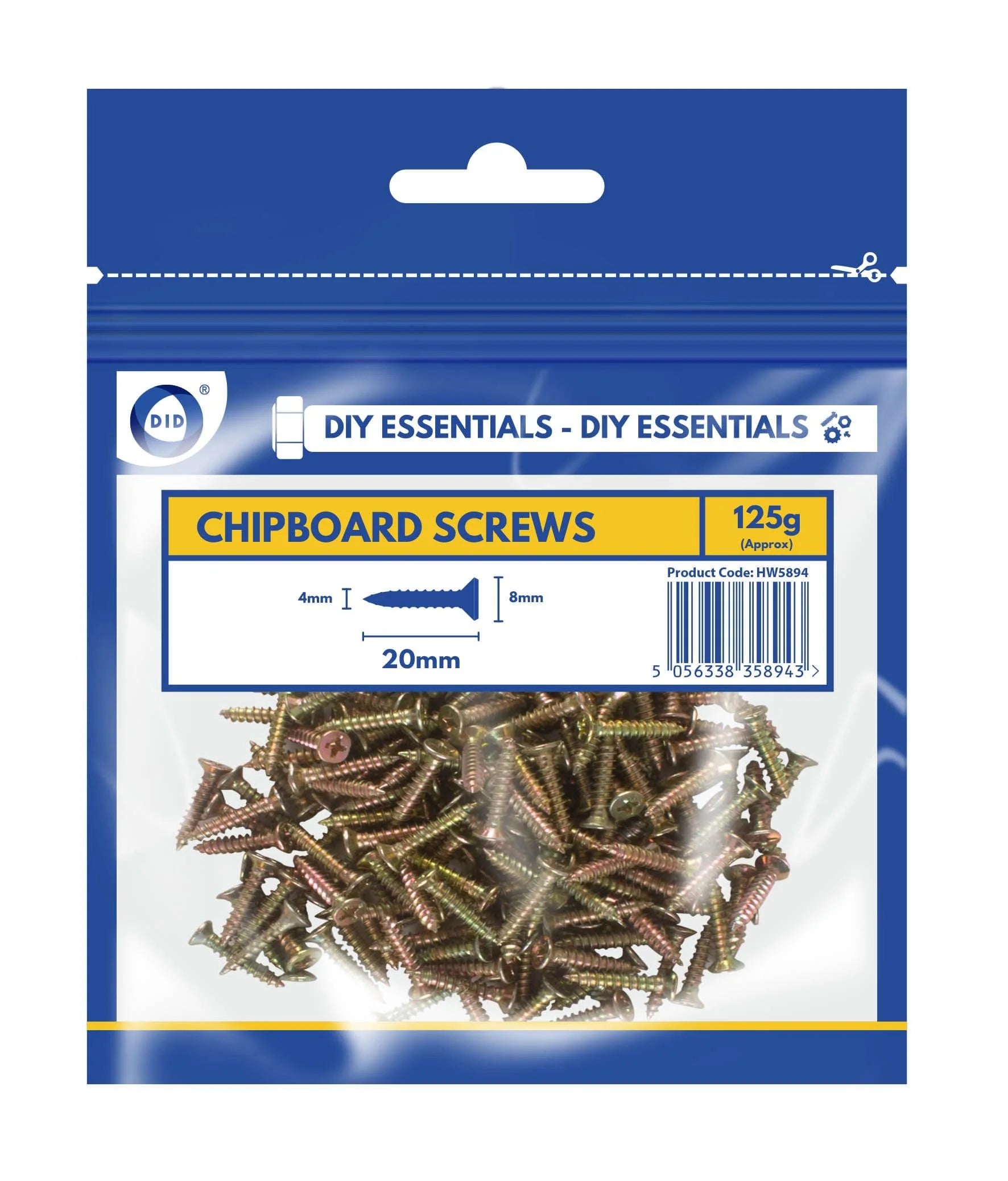 Dina Chipboard Screw (20mm) 125g