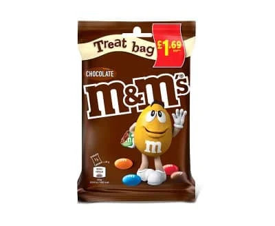 M & M Chocolate Treat Bag 16 x 82g