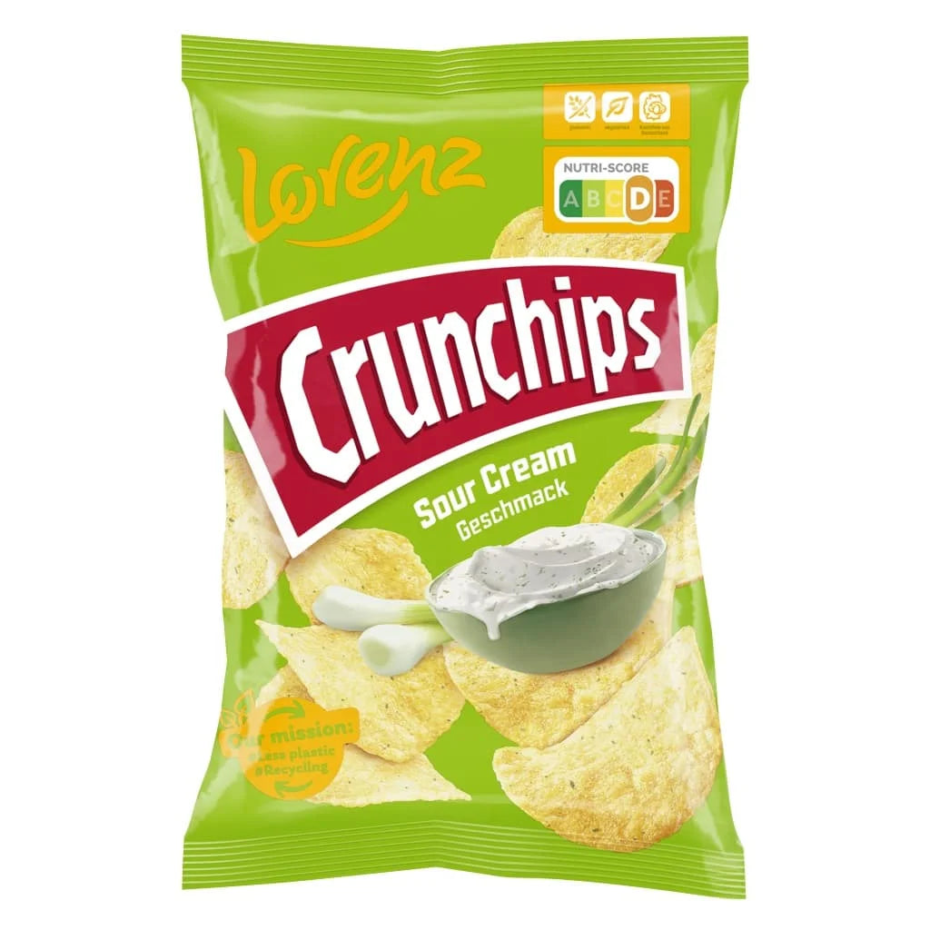 Lorenz Crunchip X-Cut Sour Cream 12 x 130g