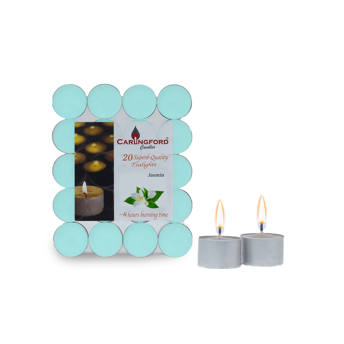 Carlingford 6Hr Burning Candles - Jasmine 20s