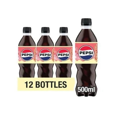 Pepsi Strawberry & Cream Soda Btls UK 12 x 500ml