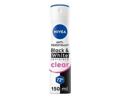 Nivea Deo Black & White Invisible Female Spray 6 x 150ml