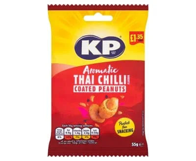 KP Aromatic Thai Chilli Coated Peanuts 16 x 65g