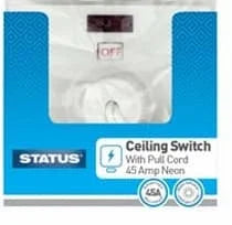 Status 45Amp Ceiling Switch + Neon CDU 1s