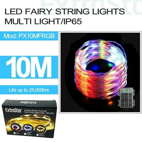 Extrastar 10M RGB Fairy String Lights 10m