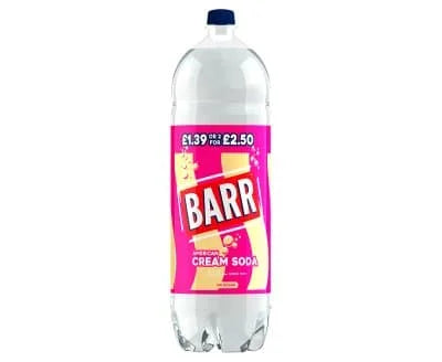 Barr Cream Soda 2for2.50 6 x 2ltr