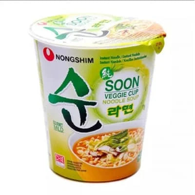 Nongshim Pot Noodles - Veggie Soon Ramyun 6 x 67g