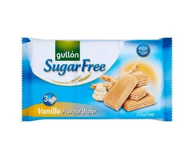 Gullon Sugar Free Vanilla Wafer 12 x 180g