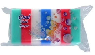 ELG Coral 7pk Bath Sponge 6s