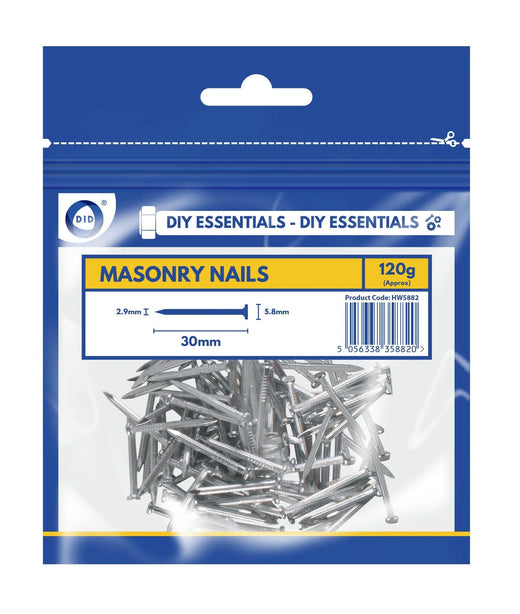 DID 30mm Masonry Nails 120g