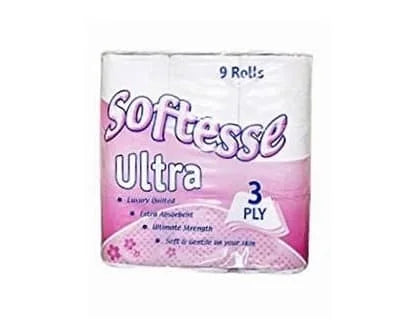 Softesse Toilet Rolls Pink 3ply 5 x 9s