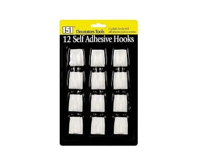 151 Self Adhesive Hooks 12pk 1s