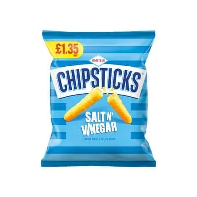 Walkers Smiths Chipsticks Salt & Vinegar 18 x 82g