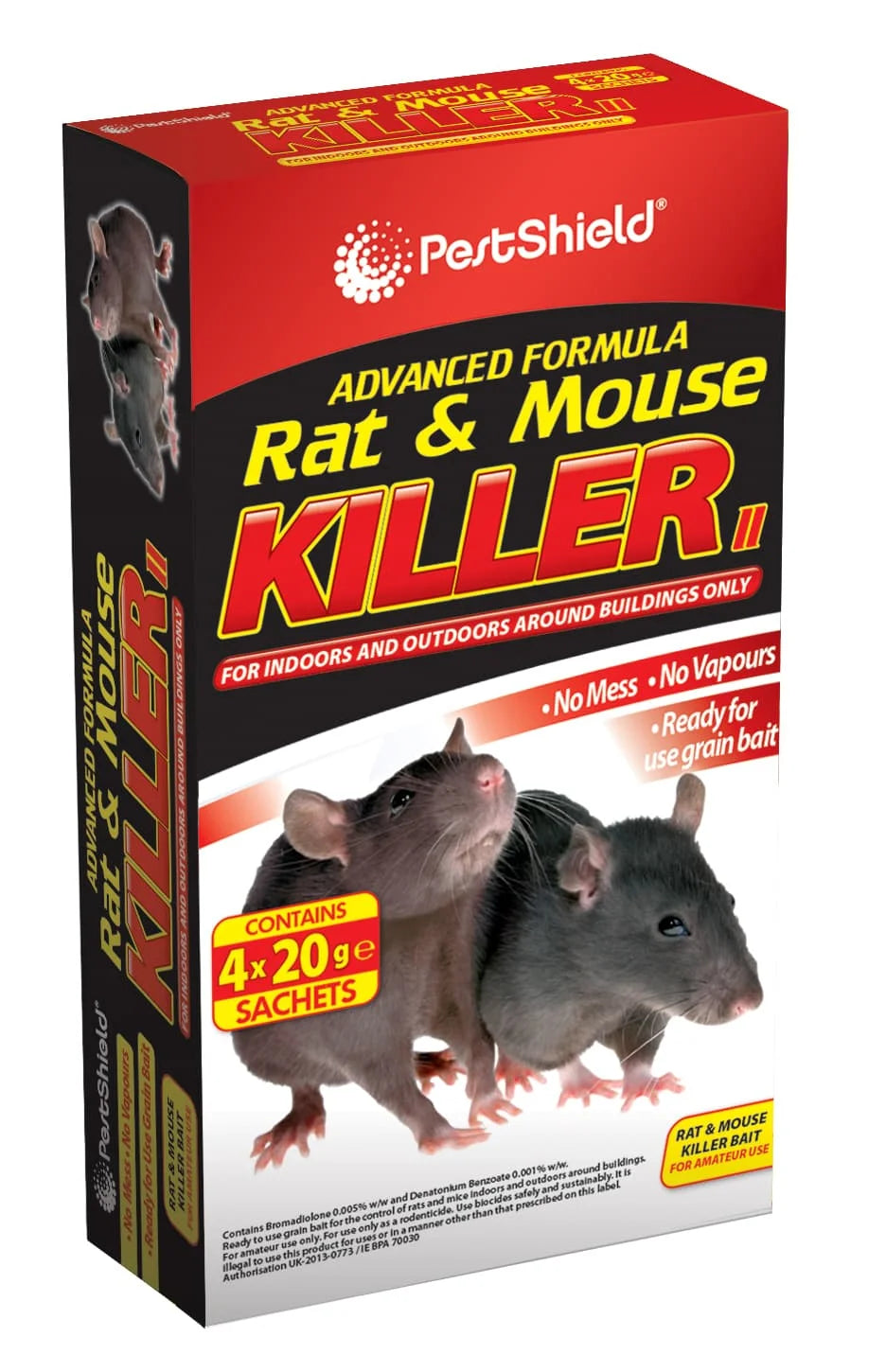 151 Pestshield Rat & Mouse Killer 4 x 20g