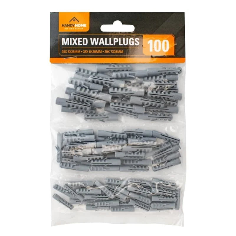 Handy Home Mixed Wall Plugs 100pcs