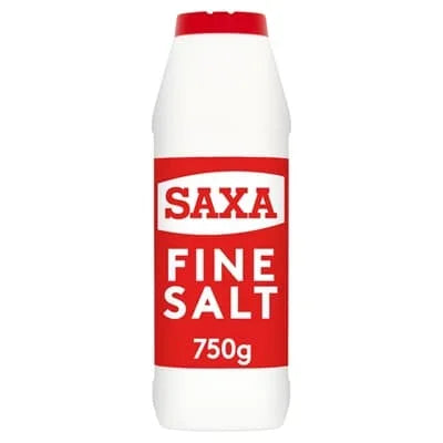 Saxa Table Salt White Bottle 12 x 750g