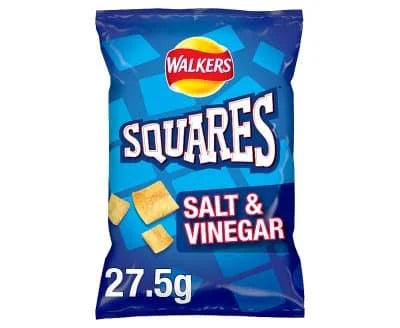 Walkers Squares S&V 32 x 27.5g