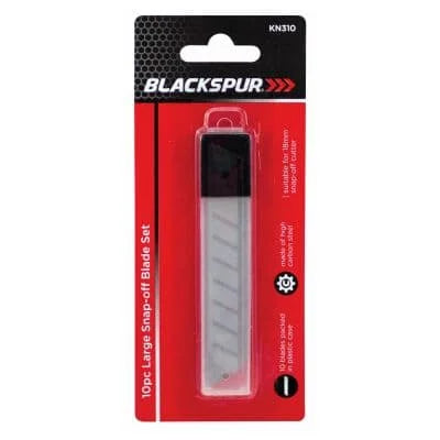 Blackspur Large Snap-Off Blade Set 10pcs