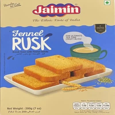 Jaimin Fennel Rusk 6 x 200g