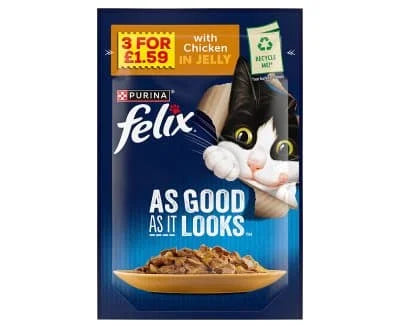 Felix As Good As It Looks Chicken In Jelly 26 x 85g