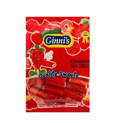 Ginni Strawberry Mini Cables 10 x 100g
