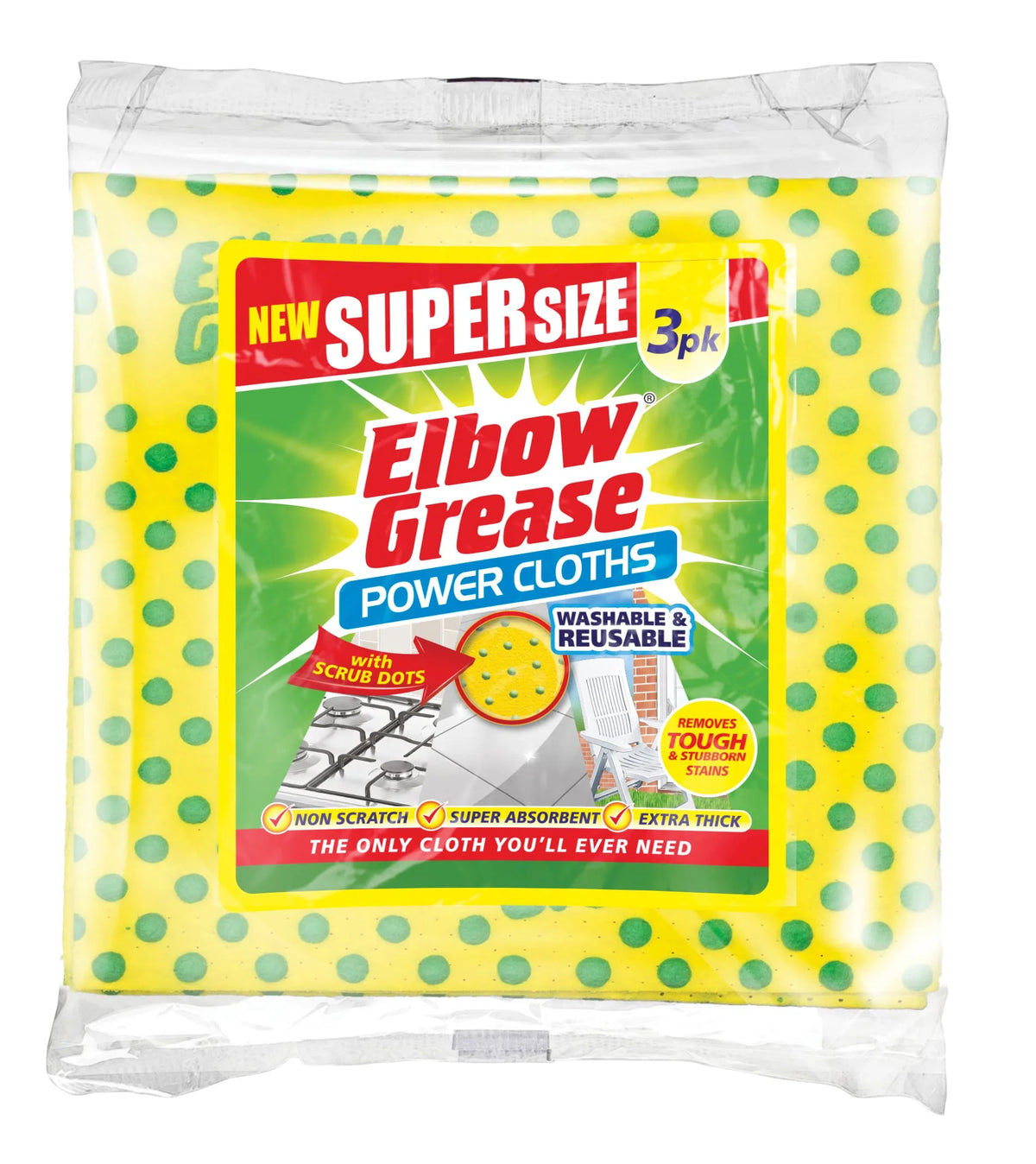 Elbow Grease Power Cloths 3PK 3s