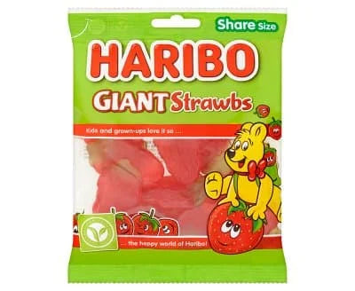 Haribo Giant Strawberry 12 x 140g