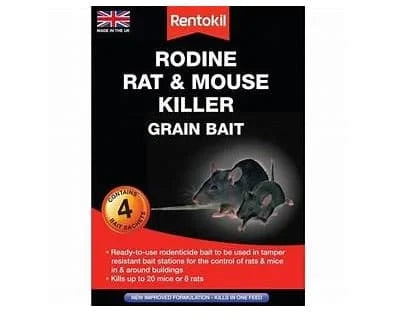 Rentokil Rodine Rat & Mouse Killer Bait-4s 4s
